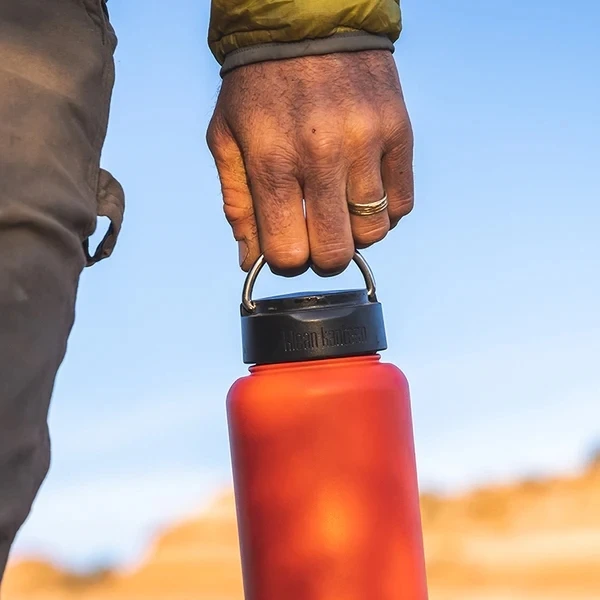 Klean Kanteen Wide Drinkfles 1182ml - Tiger Lily - Wide Loop Cap 6 Klean Kanteen Wide Drinkfles 1182ml - Tiger Lily - Wide Loop Cap - Afbeelding 4