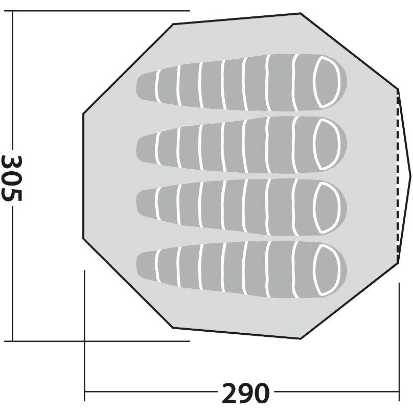Robens Klondike S Tent - Khaki 5 Robens Klondike S Tent - Khaki - Afbeelding 3