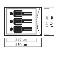 Salewa Litetrek III Tent - Lightgrey/cactus 5315 -Buitenuitrusting 230141 04 d 443166