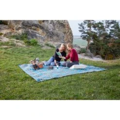 Uquip Scotty XXL Picnic Blanket - Petrol/grey -Buitenuitrusting 274968 04 d 551140