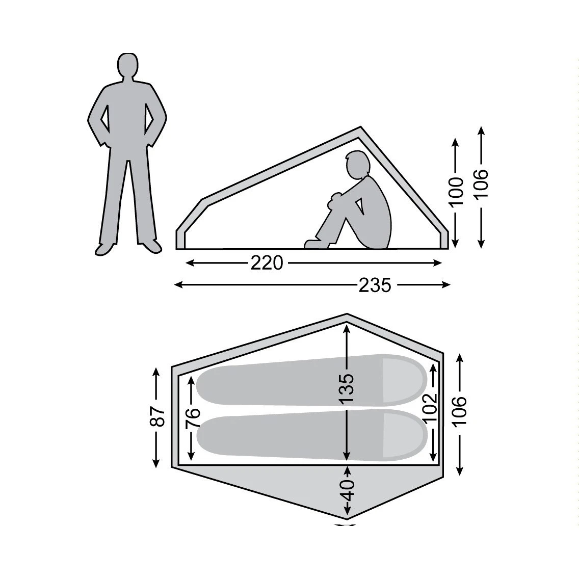 Nordisk Telemark 2 LW Tent - Burnt Red 7 Nordisk Telemark 2 LW Tent - Burnt Red - Afbeelding 5