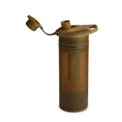 Grayl GeoPress Drinkfles Met Waterfilter - 710ml - Coyote Brown -Buitenuitrusting 411 cbn geopress coyotebrown open 1800px 1465787