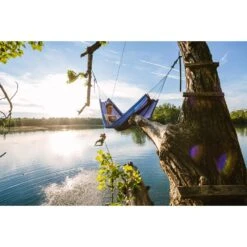 Amazonas Ultra-Light Silk Traveller Hangmat - Ocean -Buitenuitrusting amazonas ultra light silk traveller hammock ocean 2 1507623