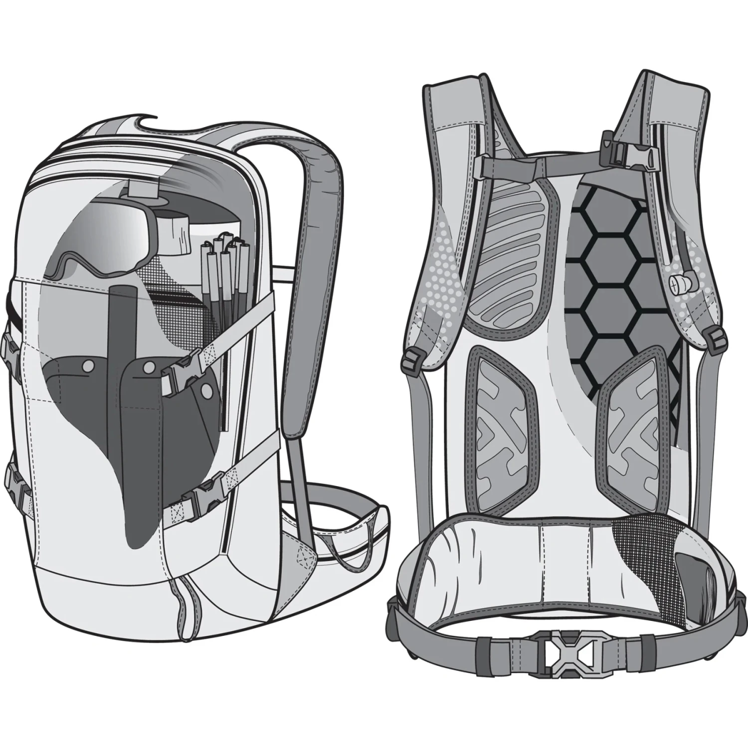 Amplifi BC28 Backpack - 28L - Glacier 5 Amplifi BC28 Backpack - 28L - Glacier - Afbeelding 3