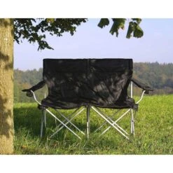 Basic NATURE | Relags Travelchair Love Seat Campingstoel - Zwart -Buitenuitrusting basic nature travelchair camping chair love seat black 5 1435342