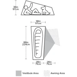 Big Agnes Copper Spur HV UL1 Tent - Olive Green -Buitenuitrusting big agnes copper spur hv ul1 tent orange 4 1215353 1