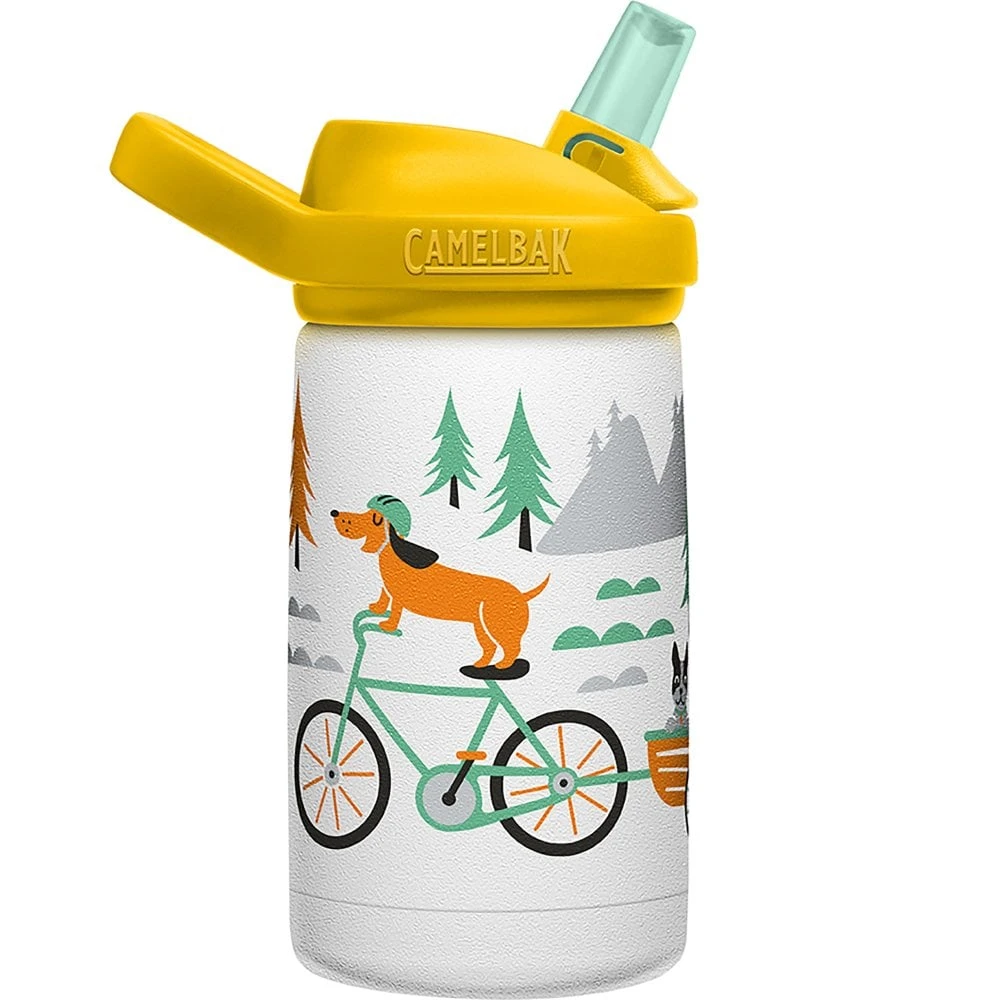 CamelBak Eddy+ Kids Vacuum Insulated Isoleerfles 350ml - Biking Dogs 5 CamelBak Eddy+ Kids Vacuum Insulated Isoleerfles 350ml - Biking Dogs - Afbeelding 3