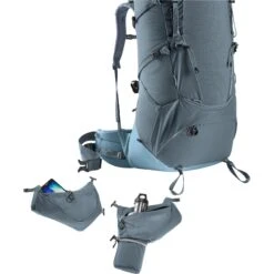 Deuter Aircontact Core 60+10 Trekking Backpack - Graphite-shale -Buitenuitrusting deuter aircontact core 60 10 trekking backpack graphite shale 9 1171412