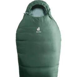 Deuter Orbit 0° SL Dames Slaapzak - Rits Links - Ivy-sage -Buitenuitrusting deuter orbit 0 sl womens sleeping bag ivy sage 3 1535939