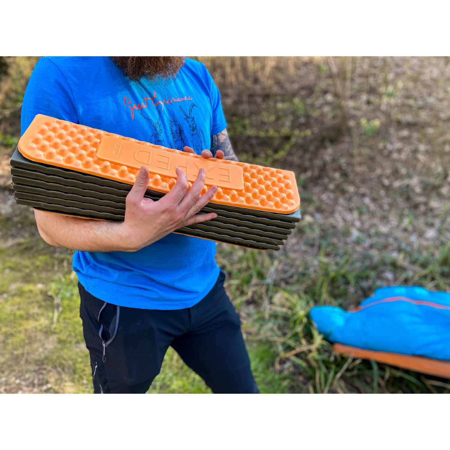 Exped FlexMat Isolatiemat - M - Charcoal Grey/orange 6 Exped FlexMat Isolatiemat - M - Charcoal Grey/orange - Afbeelding 4