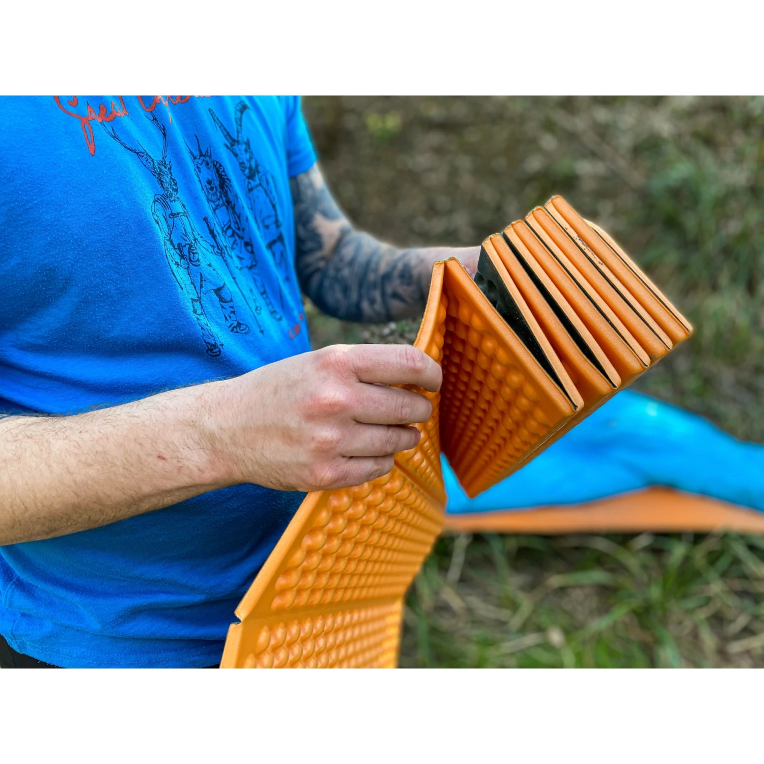 Exped FlexMat Isolatiemat - M - Charcoal Grey/orange 7 Exped FlexMat Isolatiemat - M - Charcoal Grey/orange - Afbeelding 5