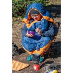 Exped Comfort 0° Sleeping Bag - L - Blue/orange -Buitenuitrusting exped in action 207 1202563