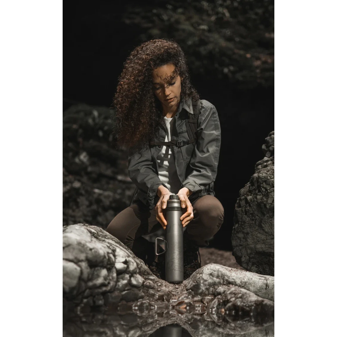 Grayl UltraPress Purifier Titanium Fles Met Waterfilter - 500ml - Covert Black 9 Grayl UltraPress Purifier Titanium Fles Met Waterfilter - 500ml - Covert Black - Afbeelding 7