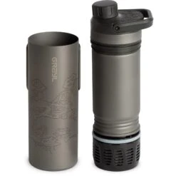 Grayl UltraPress Purifier Titanium Fles Met Waterfilter - 500ml - Covert Black 20 Grayl UltraPress Purifier Titanium Fles Met Waterfilter - 500ml - Covert Black -Buitenuitrusting grayl ultrapress purifier titanium bottle with water filter 500ml covert black 1 1494947