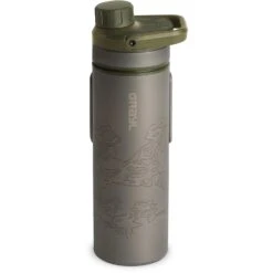 Grayl UltraPress Purifier Titanium Fles Met Waterfilter - 500ml - Olive Drab