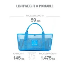 Helinox Beach Chair - Campingstoel - Blue Mesh / Cyan Blue -Buitenuitrusting helinox 2021 beachchair bluemesh b 975897