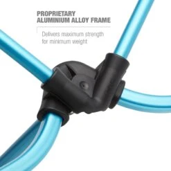 Helinox Beach Chair - Campingstoel - Zwart / Cyan Blue -Buitenuitrusting helinox beach chair black cyan blue 12651r2 04 1383473