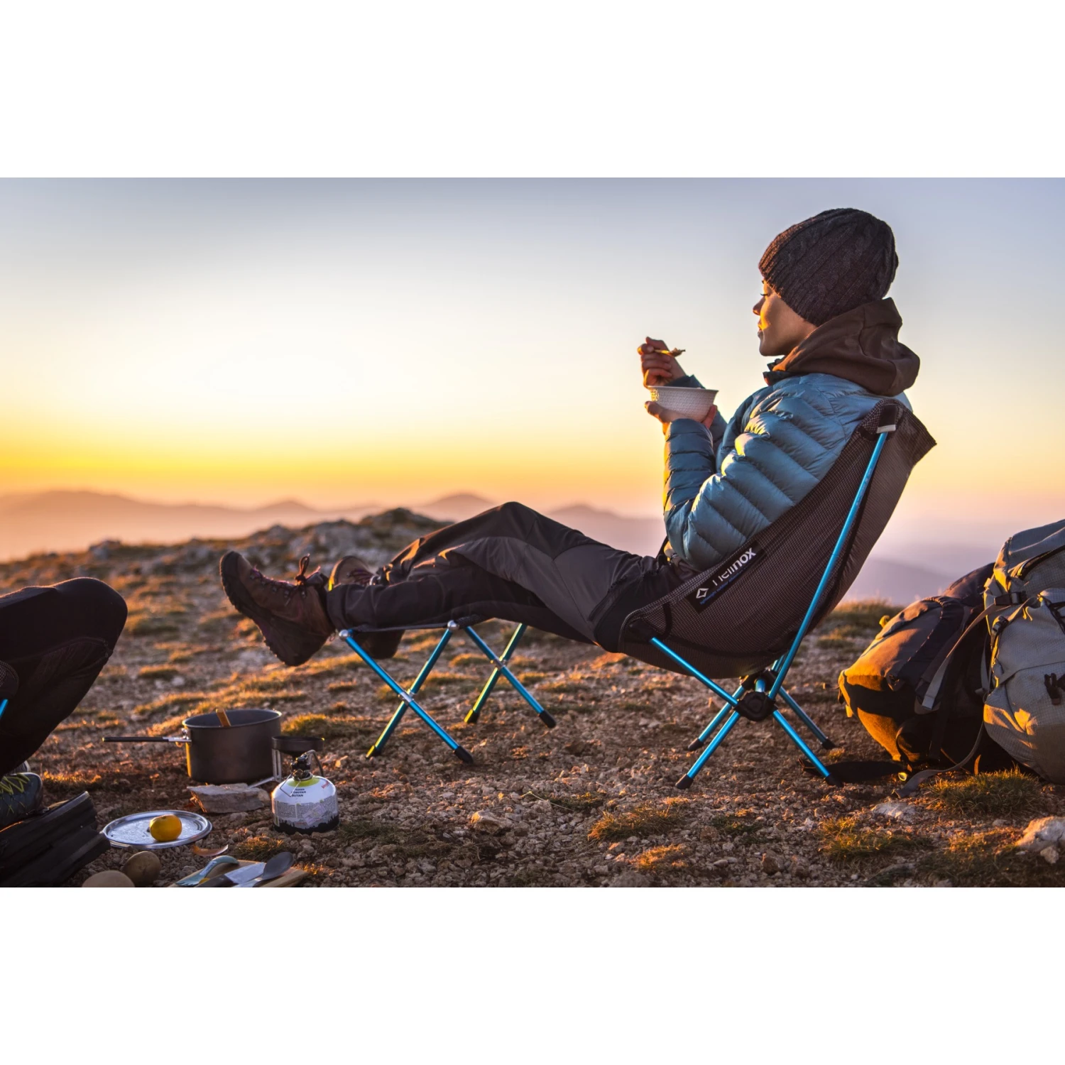 Helinox Speed Stool - Campingstoel - White / Cyan Blue 9 Helinox Speed Stool - Campingstoel - White / Cyan Blue - Afbeelding 7