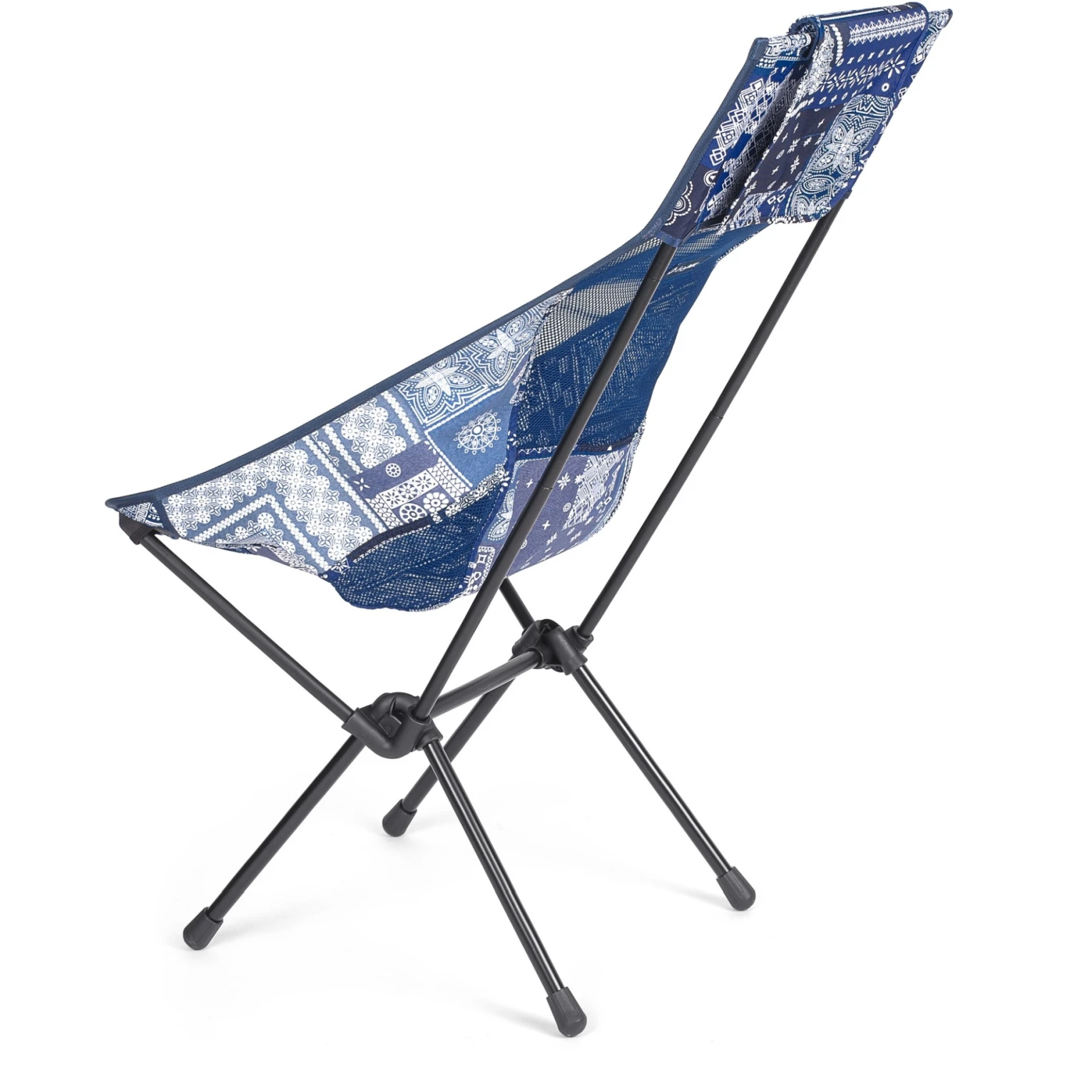 Helinox Sunset Chair - Campingstoel - Blue Bandanna Quilt / Zwart 4 Helinox Sunset Chair - Campingstoel - Blue Bandanna Quilt / Zwart - Afbeelding 2
