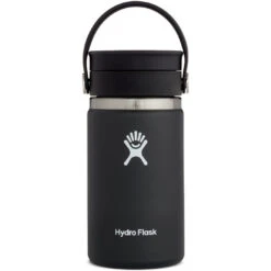 Hydro Flask 12 Oz Wide Mouth Isoleerfles + Flex Sip Dop - 354 Ml - Black