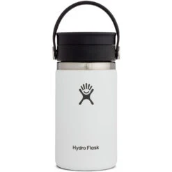 Hydro Flask 12 Oz Wide Mouth Isoleerfles + Flex Sip Dop - 354 Ml - White