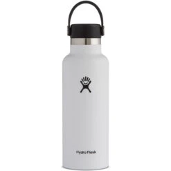 Hydro Flask 18 Oz Standard Mouth Isoleerfles + Flex Dop - 532ml - White