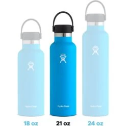 Hydro Flask 21 Oz Standard Mouth Isoleerfles + Flex Dop - 621ml - Dew -Buitenuitrusting hydro flask 21 oz standard mouth insulated bottle flex cap 621ml dew 2 1443244