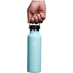 Hydro Flask 21 Oz Standard Mouth Isoleerfles + Flex Dop - 621ml - Dew -Buitenuitrusting hydro flask 21oz standard mouth insulated bottle flex cap 621 dew 1 1443726