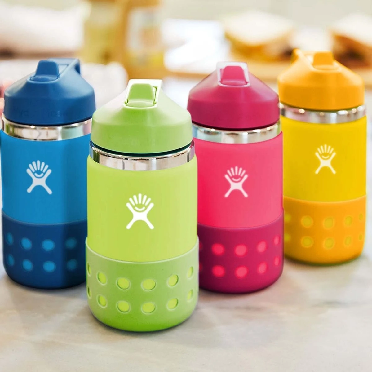 Hydro Flask 12 Oz Kids Wide Mouth Isoleerfles + Straw Lid - 355ml - Dew 5 Hydro Flask 12 Oz Kids Wide Mouth Isoleerfles + Straw Lid - 355ml - Dew - Afbeelding 3