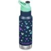 Klean Kanteen Kid Classic Isoleerfles + Sport Cap - 355 Ml - Navy Hearts -Buitenuitrusting klean kanteen kid insulated div 4 1027017