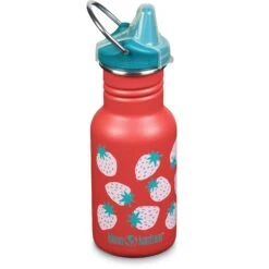 Klean Kanteen Kid Classic Waterfles + Sippy Dop - 355 Ml - Coral Strawberries