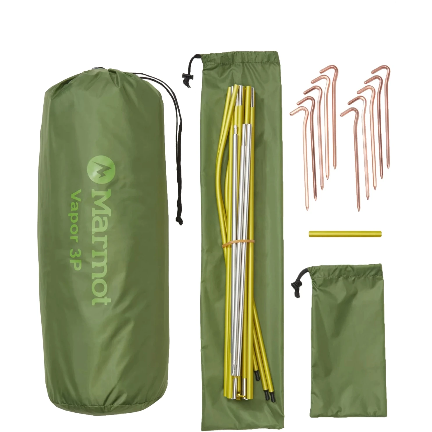 Marmot Vapor 3P Tent - Foliage 7 Marmot Vapor 3P Tent - Foliage - Afbeelding 5
