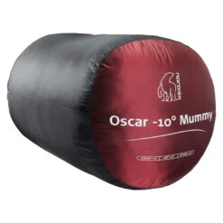 Nordisk Oscar -10° Mummy L Sleeping Bag - Rio Red/Mustard Yellow/Black -Buitenuitrusting oscar minus 10 mummy nordisk sleeping bag 03 836665