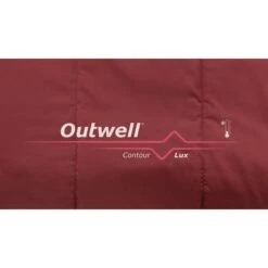 Outwell Contour Lux Slaapzak - Rits Rechts - Rood -Buitenuitrusting outwell contour lux sleeping bag rot 10 1373218