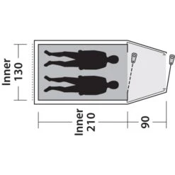 Outwell Earth 2 Tent - Blauw -Buitenuitrusting outwell earth 2 tent blue 13 1374147