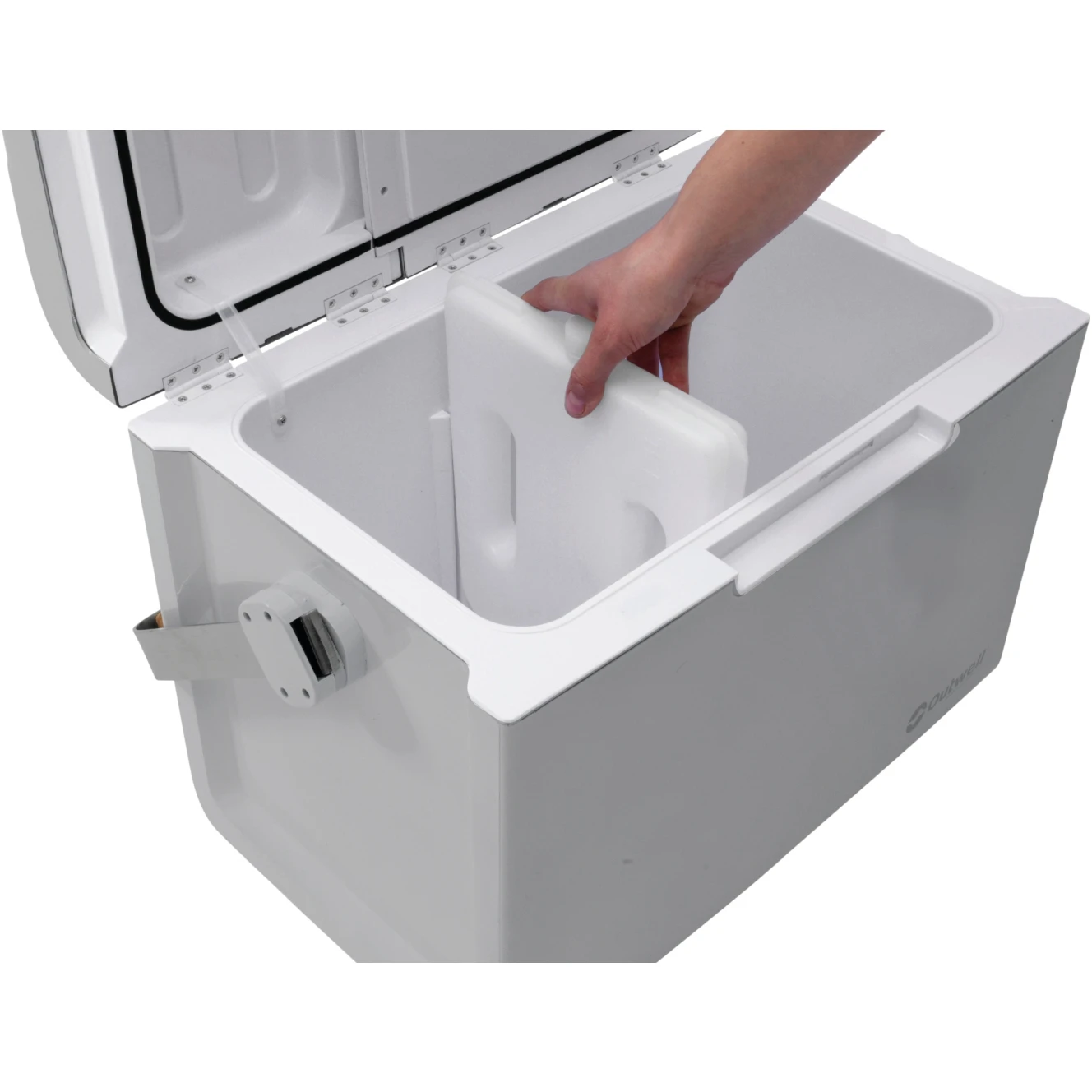 Outwell ECOlux 35 Light Grey Koelbox - 12V/230V - Grijs 6 Outwell ECOlux 35 Light Grey Koelbox - 12V/230V - Grijs - Afbeelding 4
