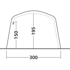 Outwell Elmdale 5PA Tent - Groen -Buitenuitrusting outwell elmdale 5pa tent green 16 1374339