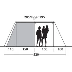 Outwell Nevada 5PE Tent - Navy Night -Buitenuitrusting outwell nevada 5pe tent navy night 14 1374736