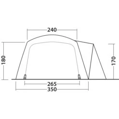 Outwell Nevada 5PE Tent - Navy Night -Buitenuitrusting outwell nevada 5pe tent navy night 15 1374737