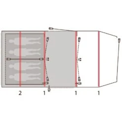 Outwell Parkdale 4PA Tent - Green -Buitenuitrusting outwell parkdale 4pa 111180 05 1190115