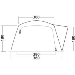 Outwell Springwood 6SG Tent - Blauw -Buitenuitrusting outwell springwood 6sg tent blue 9 1374870
