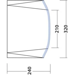 Outwell Touring Shelter Air Voortent - Zwart / Grijs -Buitenuitrusting outwell touring shelter air black grey 9 1374948