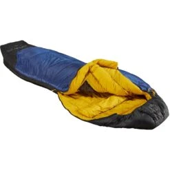 Nordisk Puk -2 Curve M Sleeping Bag - True Navy/mustard Yellow/black -Buitenuitrusting puk minus 2 110338 110339 110340 nordisk curve shape sleeping bag truenavy 5 991829