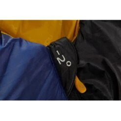 Nordisk Puk -2 Curve M Sleeping Bag - True Navy/mustard Yellow/black -Buitenuitrusting puk minus 2 110338 110339 110340 nordisk curve shape sleeping bag truenavy 6 991830