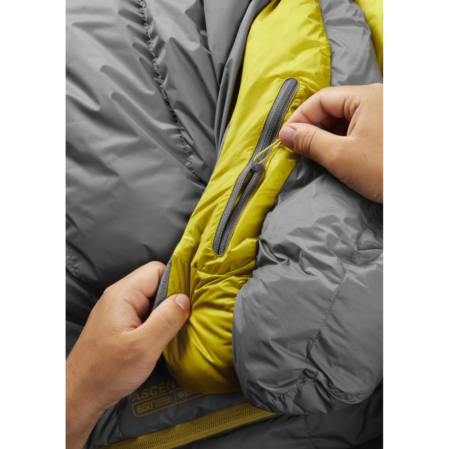 Rab Ascent Pro 400 Donzen Slaapzak - Rits Links - Granite 10 Rab Ascent Pro 400 Donzen Slaapzak - Rits Links - Granite - Afbeelding 8