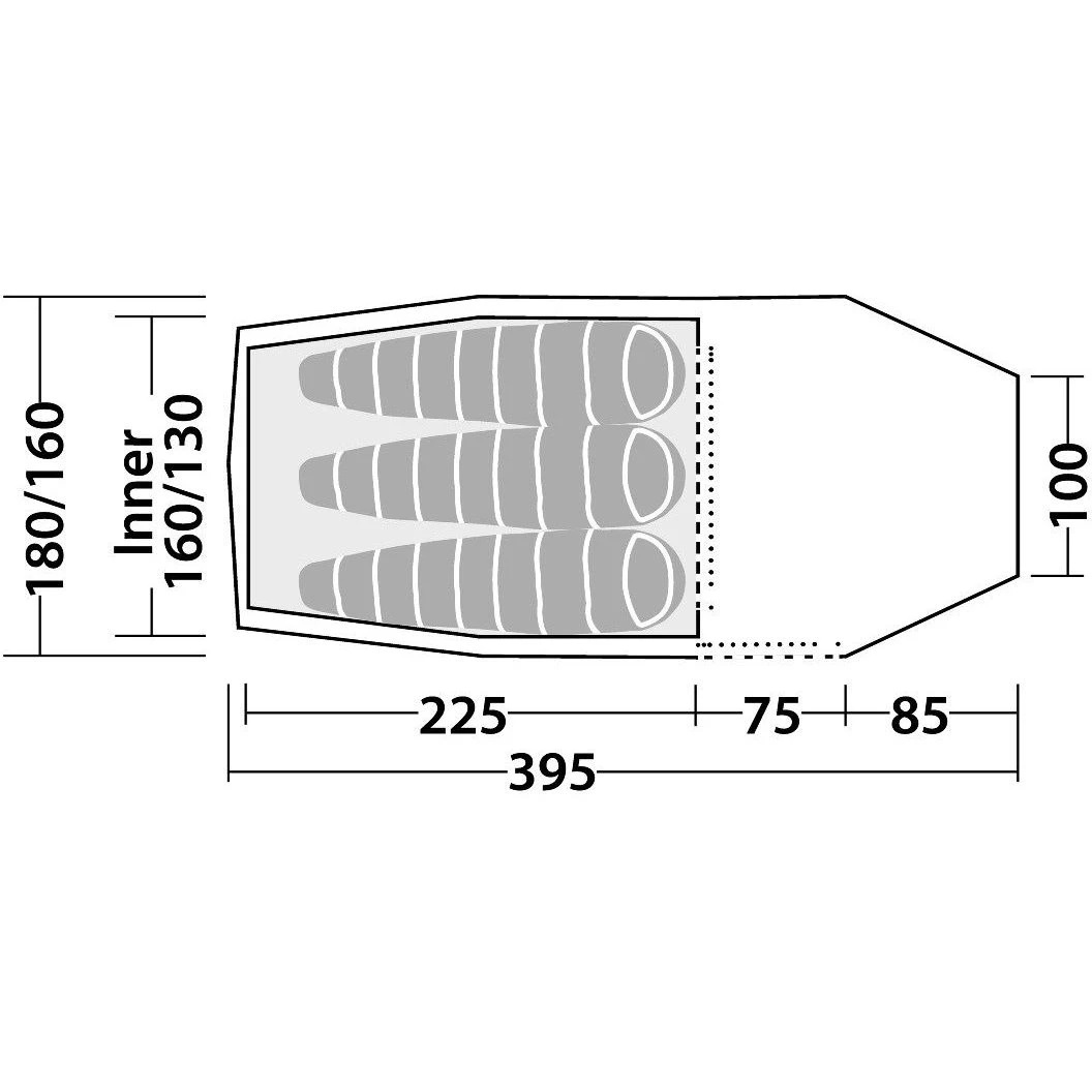 Robens Voyager 3EX Tent - Groen 5 Robens Voyager 3EX Tent - Groen - Afbeelding 3