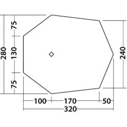 Robens Wing Tarp - Green Vineyard -Buitenuitrusting robens wing tarp green vineyard 09 817098