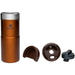 Stanley NEVERLEAK Thermobeker - 0.35l - Maple -Buitenuitrusting stanley neverleak insulated travel mug 0 35l maple 1 1504337