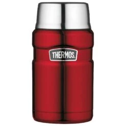 THERMOS® Stainless King Food Jar 0.71L Isolerende Voedselbox - Cranberry Red Polished