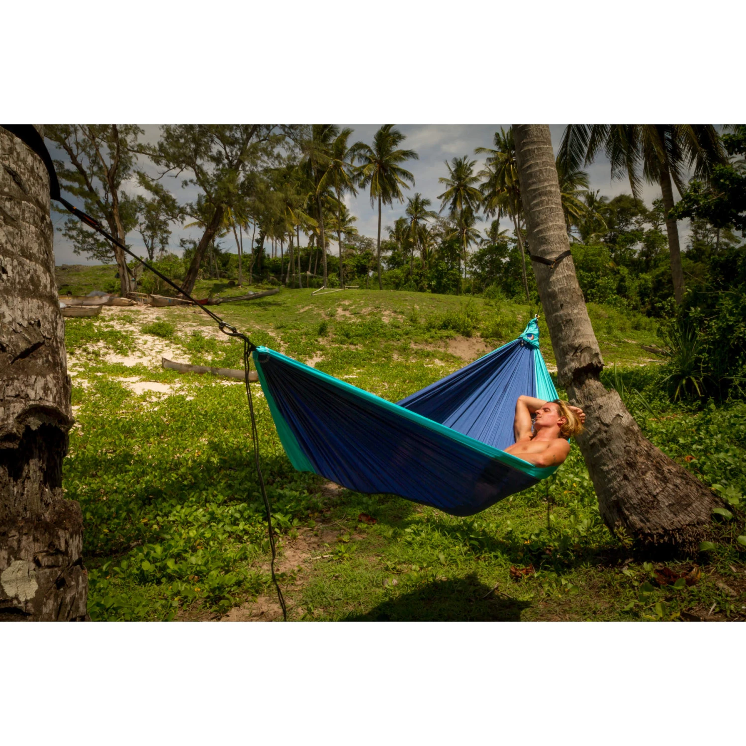 Ticket To The Moon Travel Hammock - Original - Royal Blue - Turquoise 7 Ticket To The Moon Travel Hammock - Original - Royal Blue - Turquoise - Afbeelding 5